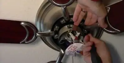 Ceiling fan installation with electrical wiring and mounting by professional electrician in Reno, NV