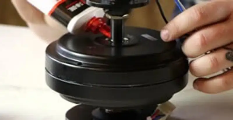 Ceiling fan motor repair and internal component adjustment in Reno, NV