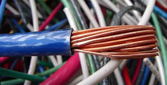 electrical wiring services showing exposed copper conductors and cable preparation in Reno, NV