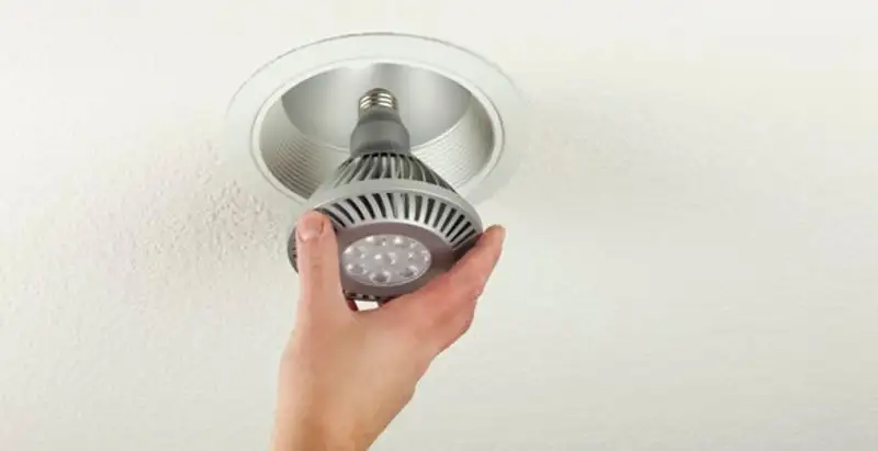 lighting installation service featuring recessed ceiling light installed by licensed professionals in Reno, NV