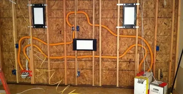 new construction wiring project displaying complete electrical system layout installed by professionals in Reno, NV