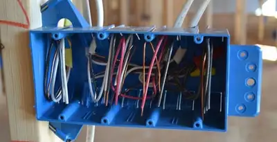 new construction wiring installation featuring electrical boxes and cable routing by expert electricians in Reno, NV