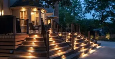 Residential electrician installing outdoor lighting for home safety in Reno, NV