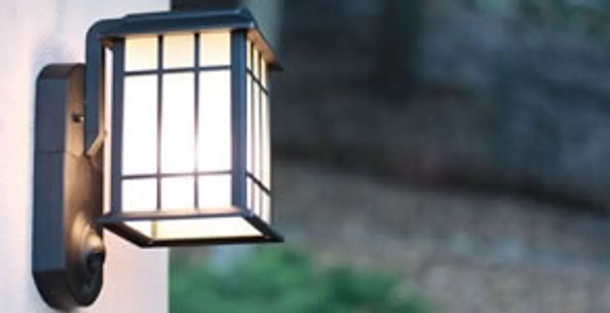 security light installation services with professionally mounted exterior wall light in Reno, NV